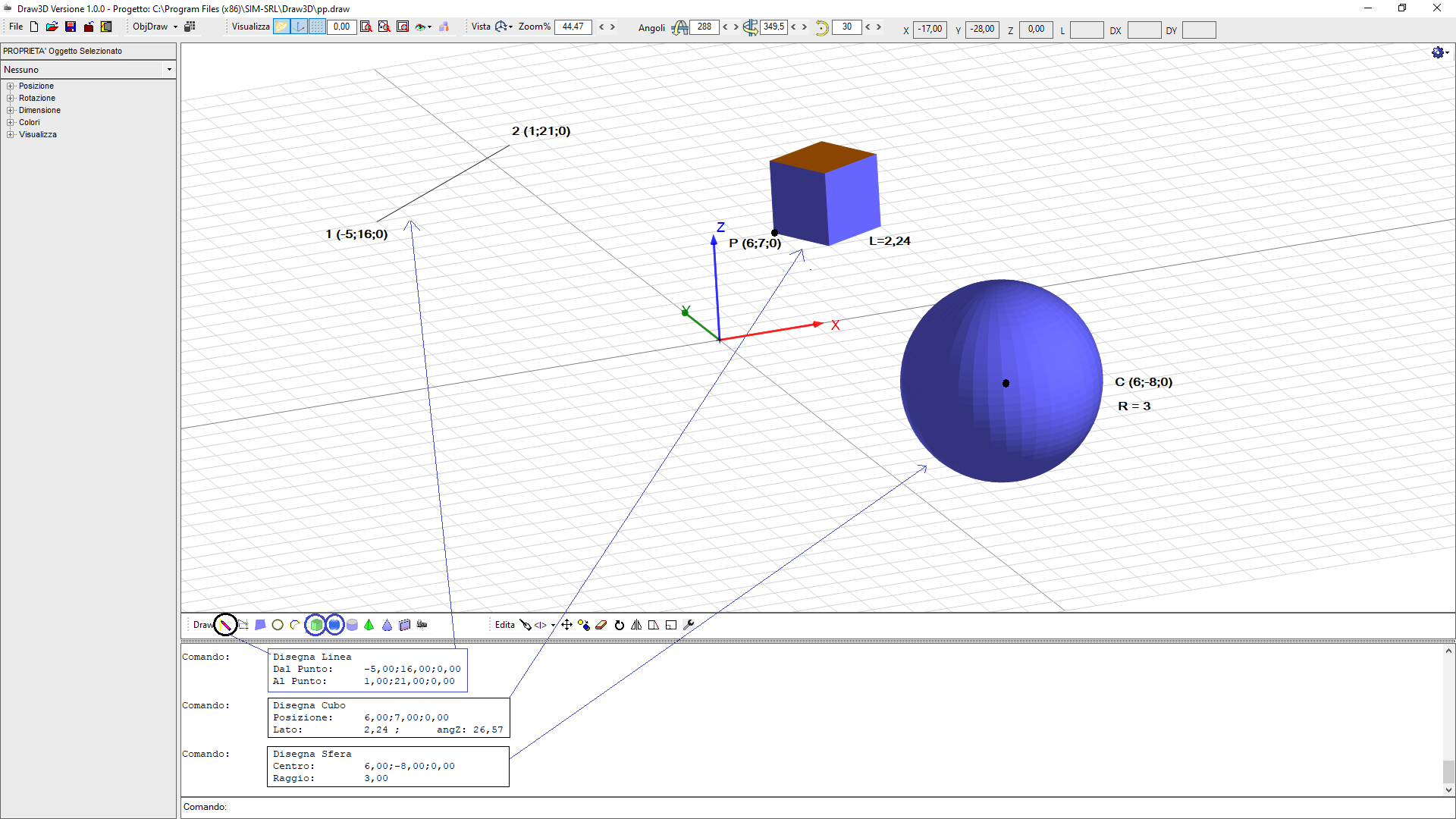 Disegna Oggetti 3D